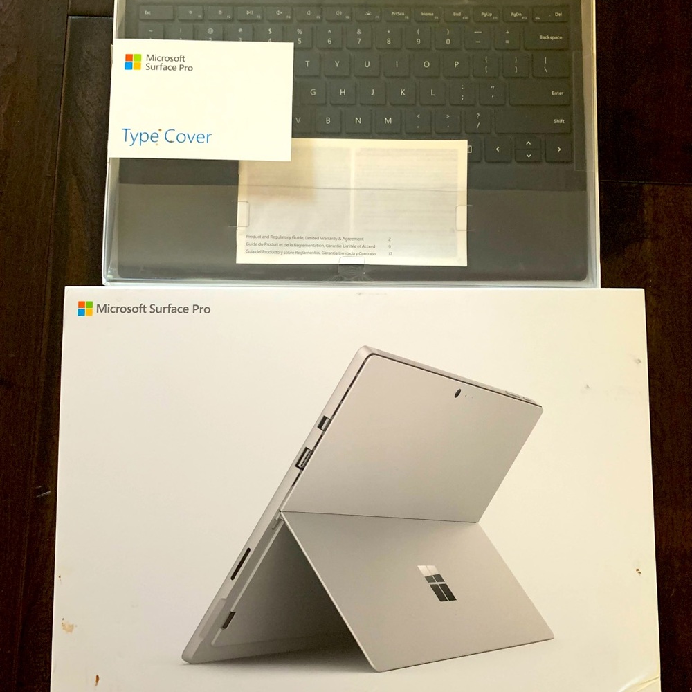 Microsoft surface box and type cover